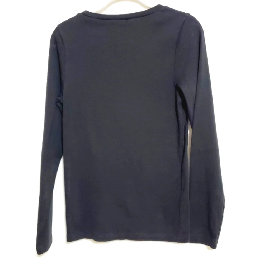 J. Crew Perfect Fit Longsleeve Cotton T-Shirt Black